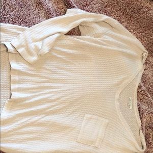 Long sleeve pocket detail top